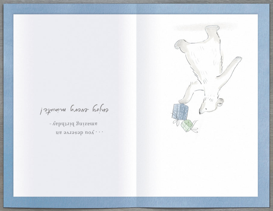 About a Bear Birthday Card for Brother, Cute Design