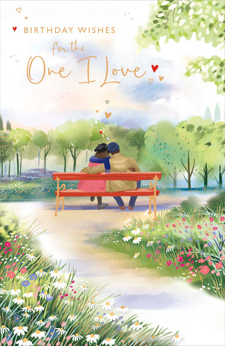 Simply Traditional Birthday Card for One, Conv Design