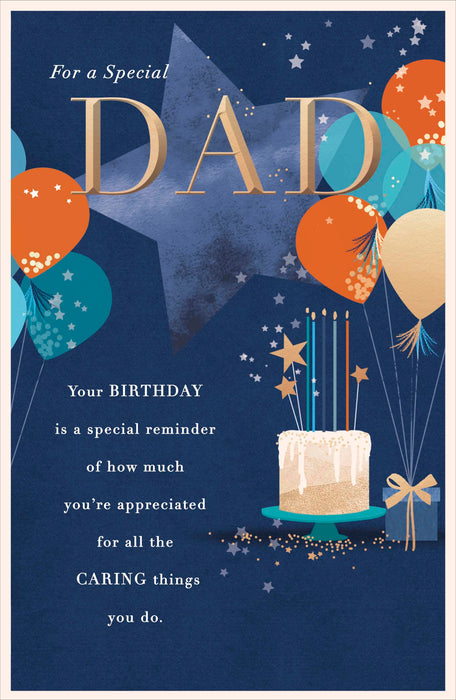 Simply | Birthday Card Dad | Happy Birthday Gifts | Him, Boys, Men | Traditional Design | With Envelope