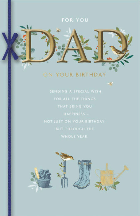 Royal Horticultural Society Birthday Card for Dad, Conv Design