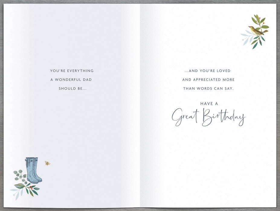 Royal Horticultural Society Birthday Card for Dad, Conv Design