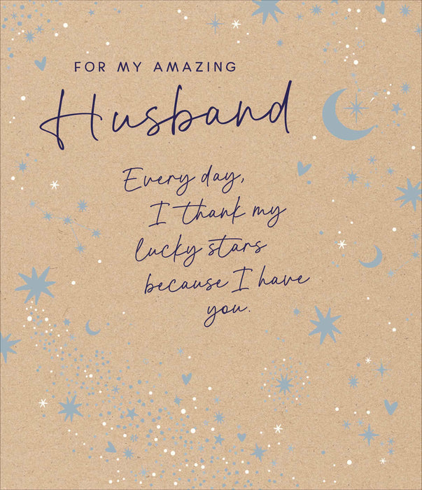 Carlton Birthday Card for Husband, Conv Design