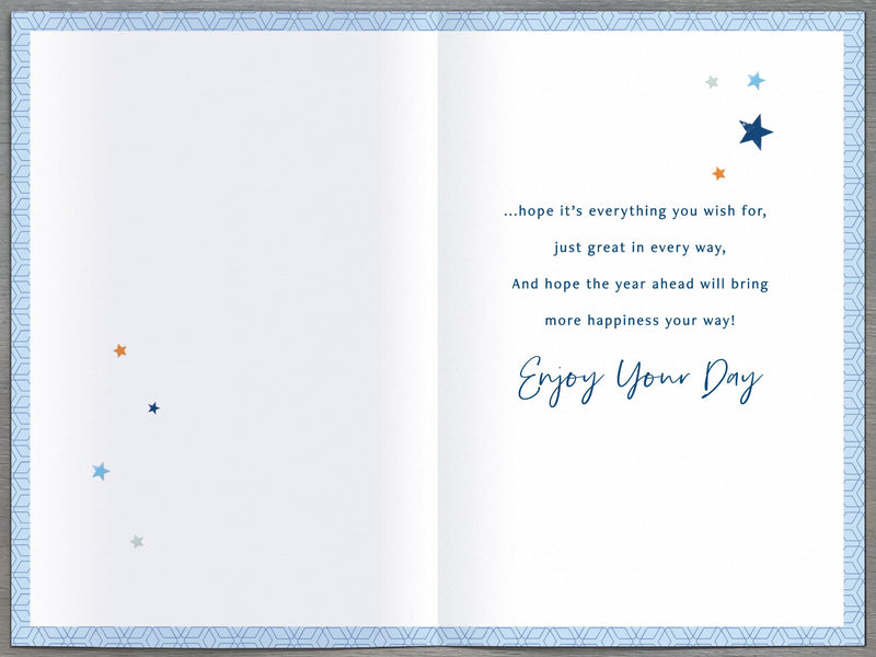 Simply | Birthday Card Brother | Happy Birthday Gifts | Him, Boys, Men | Traditional Design | With Envelope