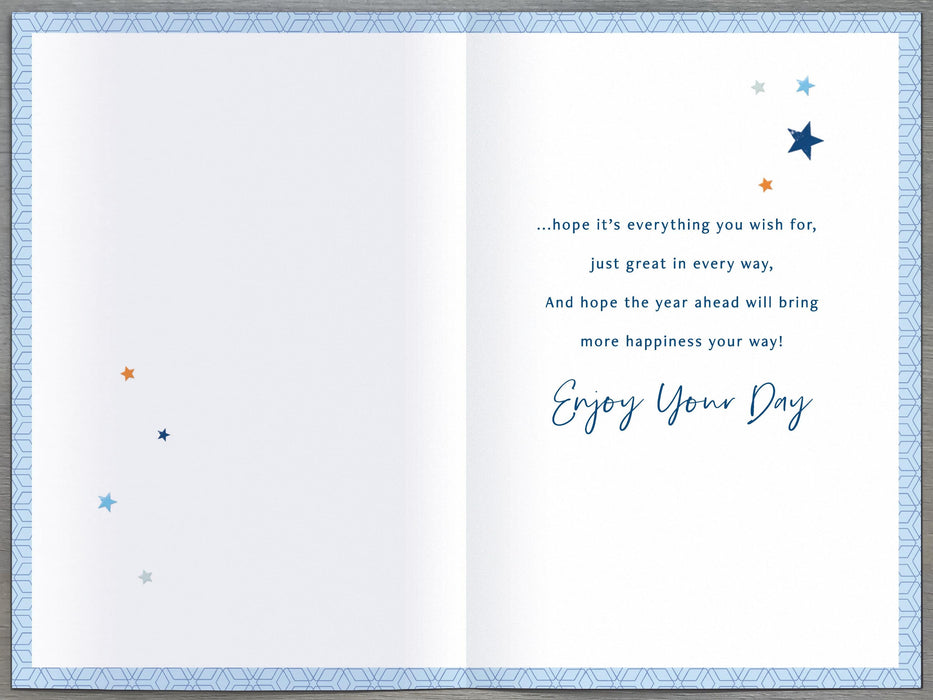 Simply | Birthday Card Brother | Happy Birthday Gifts | Him, Boys, Men | Traditional Design | With Envelope