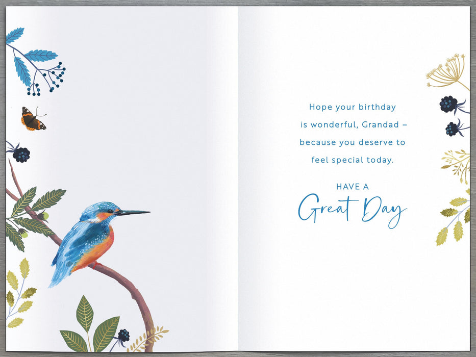 Simply Traditional Birthday Card for Grandad, Conv Design