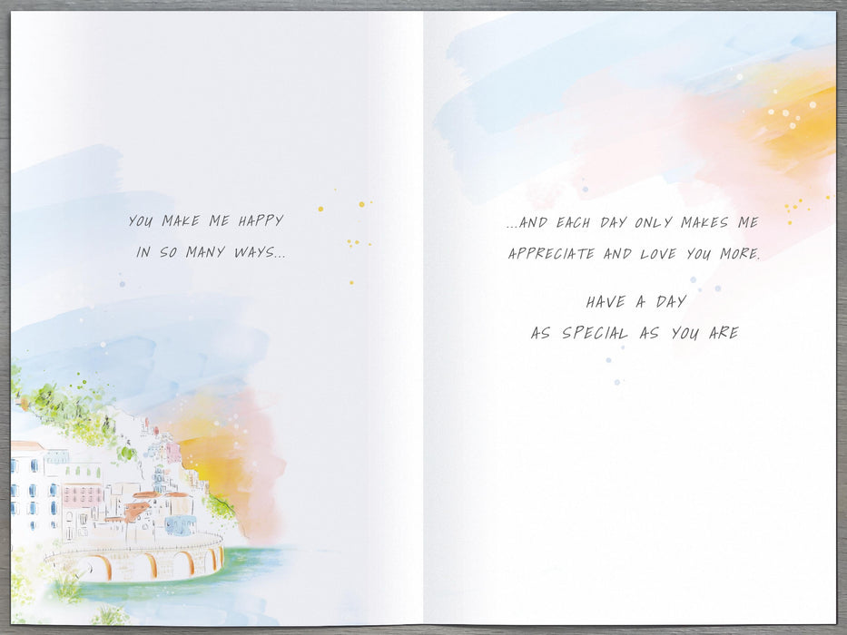 Gibson Birthday Card for Husband, Conv Design