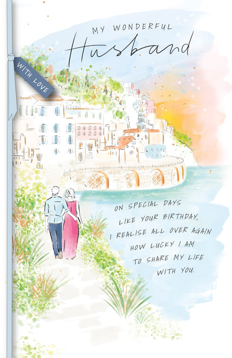 Gibson Birthday Card for Husband, Conv Design
