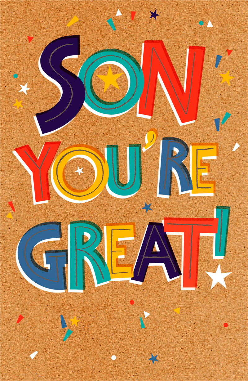 Carlton | Birthday Card Son | Happy Birthday Gifts | Him, Boys, Men | With Envelope