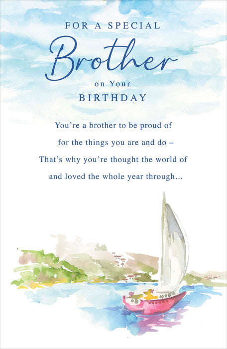 Gibson Birthday Card for Brother, Conv Design