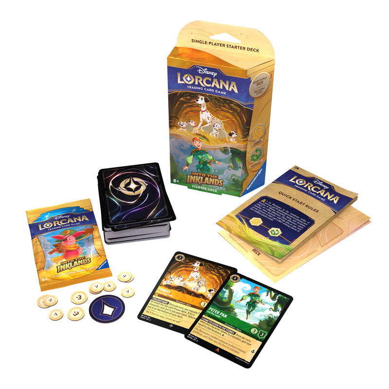 Disney Lorcana: Into The Inklands TCG Starter Amber and Emerald (Set 3)