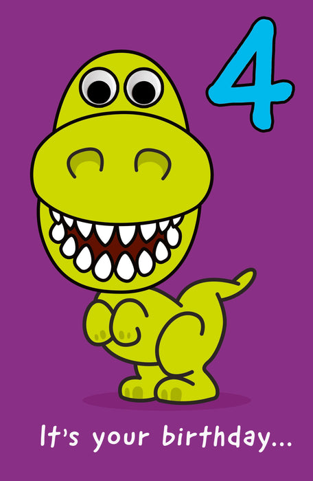 Eye Spy Birthday Card for 4, Juv Design