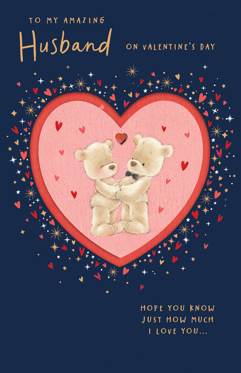 Nutmeg Valentine's Day Card for Husband, Cute Design, 113104