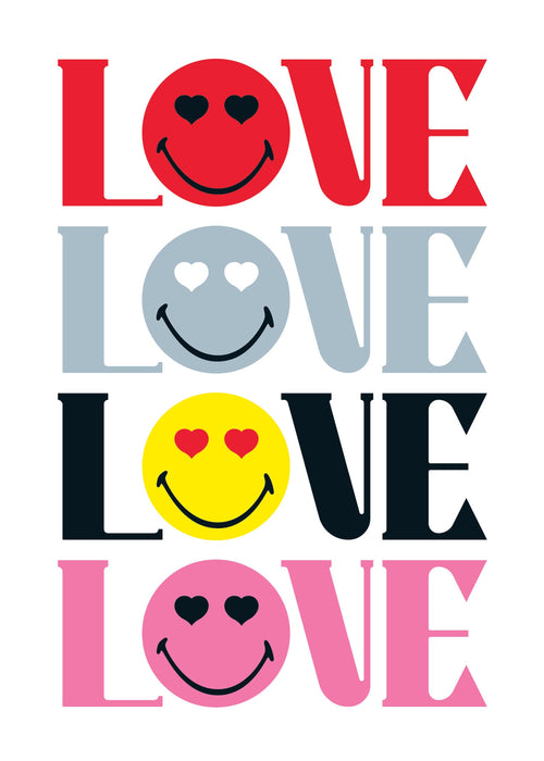 Smiley World Valentine's Day Card for Partner, 113117