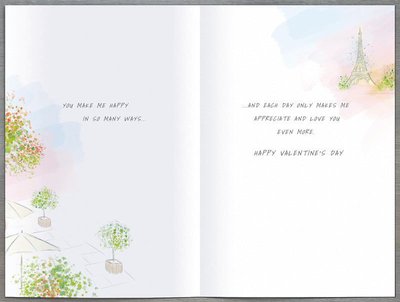 Artist's Notebook Valentine's Day Card for Wife, 113558