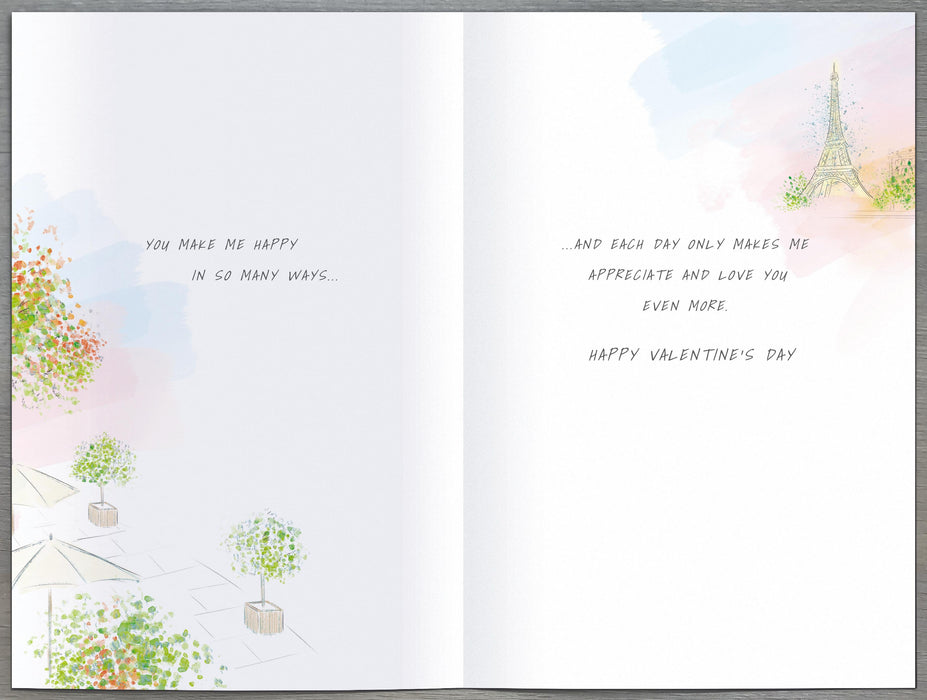 Artist's Notebook Valentine's Day Card for Wife, 113558