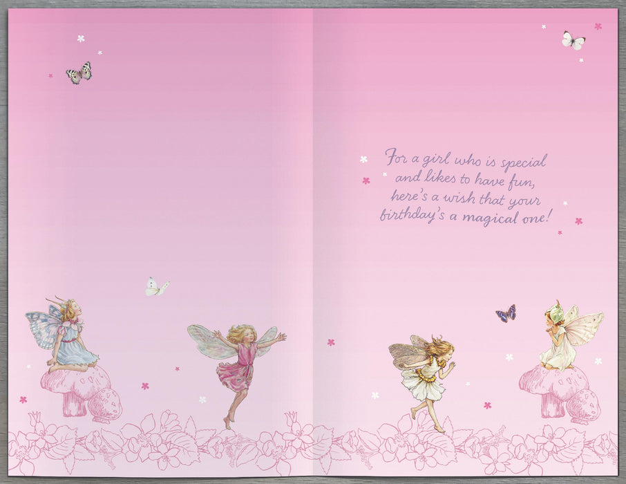 Flower Fairies Birthday Card for 7, Juv Design