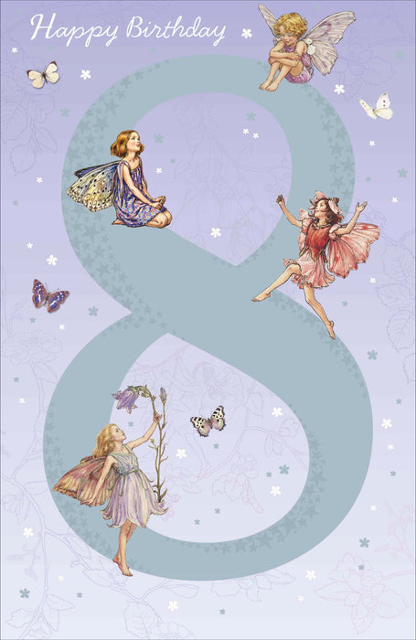 Flower Fairies Birthday Card for 8, Juv Design