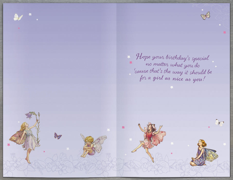 Flower Fairies Birthday Card for 8, Juv Design