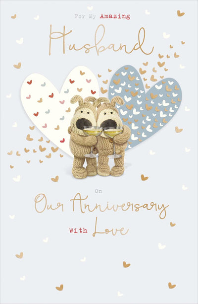 Carlton | Wedding Anniversary Card Husband | Cute Design | With Envelope