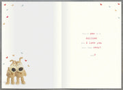 Wedding Anniversary Card Husband - inside