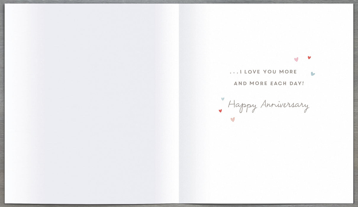 Elliot and Buttons Anniversary Card for Wedding, Cute Design