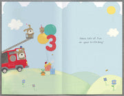 3rd Birthday Card Boy - back