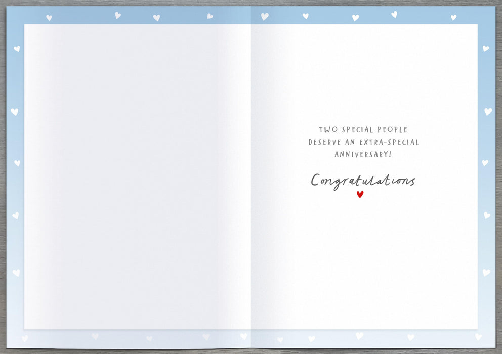 Nutmeg Anniversary Card for On, Cute Design