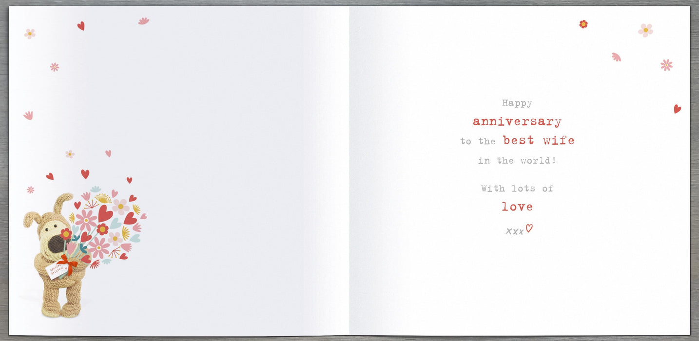Boofle Anniversary Card for Wedding, Cute Design