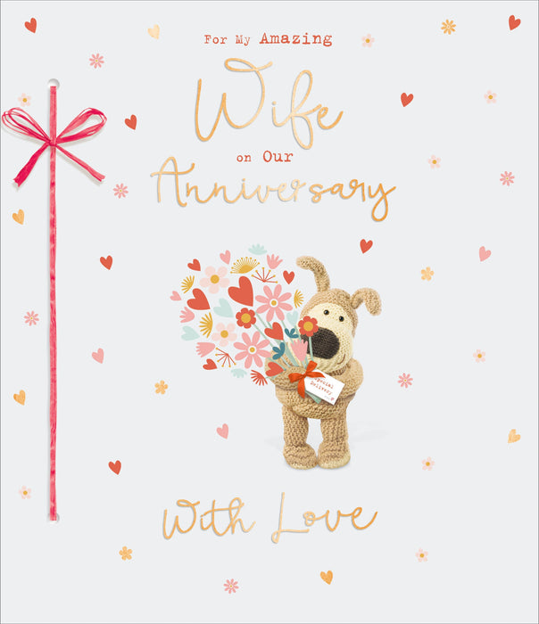 Boofle Anniversary Card for Wedding, Cute Design