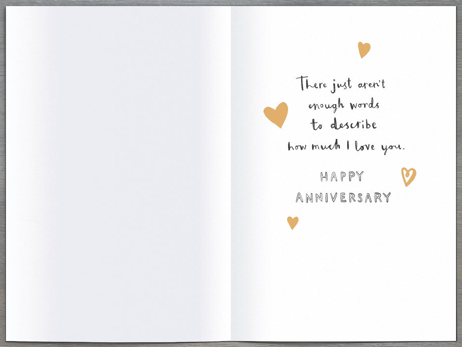 Carlton Anniversary Card for Wedding, Conv Design