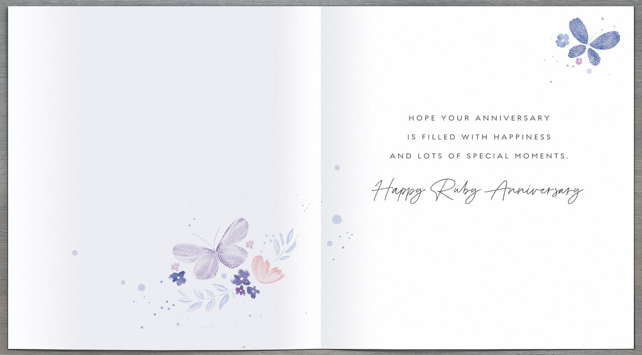 Carlton Anniversary Card for Wedding, Conv Design