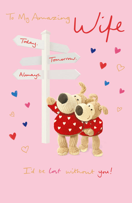 Boofle Valentine's Day Card for Wife, Cute Design, 118860