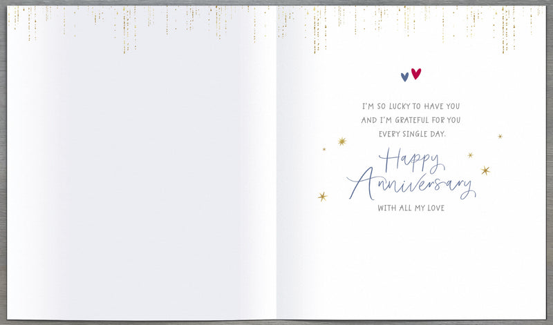 Wedding Anniversary Card Wife - back