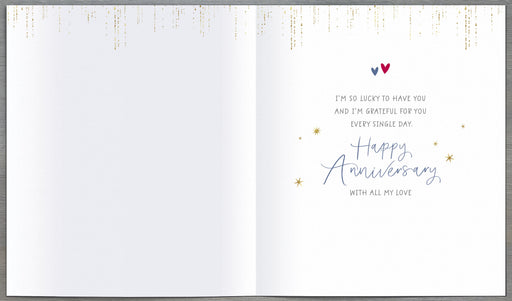 Wedding Anniversary Card Wife - back