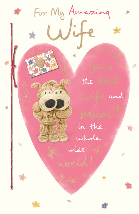 Boofle Mother's Day Card for Wife, Cute Design, 120975