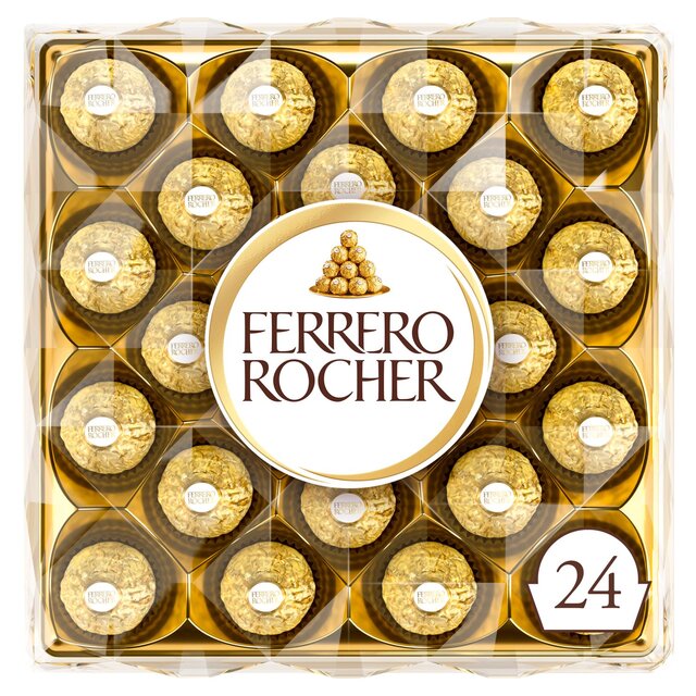 Ferrero Rocher Milk Chocolate Hazelnut Pralines 24 Pieces T24 - BBE:27/05/25