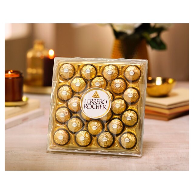 Ferrero Rocher Milk Chocolate Hazelnut Pralines 24 Pieces T24 - BBE:27/05/25