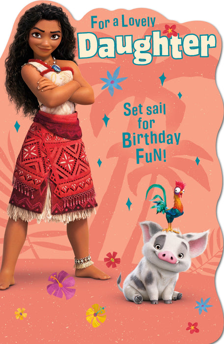 Disney Moana Birthday Card for Daughter, Juv Design