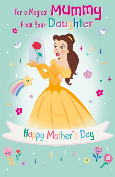 Disney Princess Mother's Day Card for Mummy, Juvenile Design, 124609