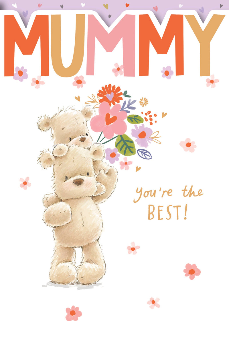 Nutmeg Mother's Day Card for Mummy, Juvenile Design, 125156