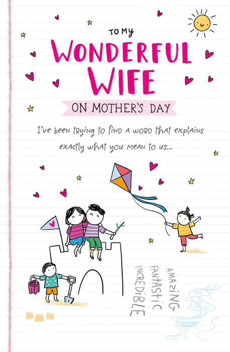 Oodles of Doodles Mother's Day Card for Wife, Cute Design, 125168