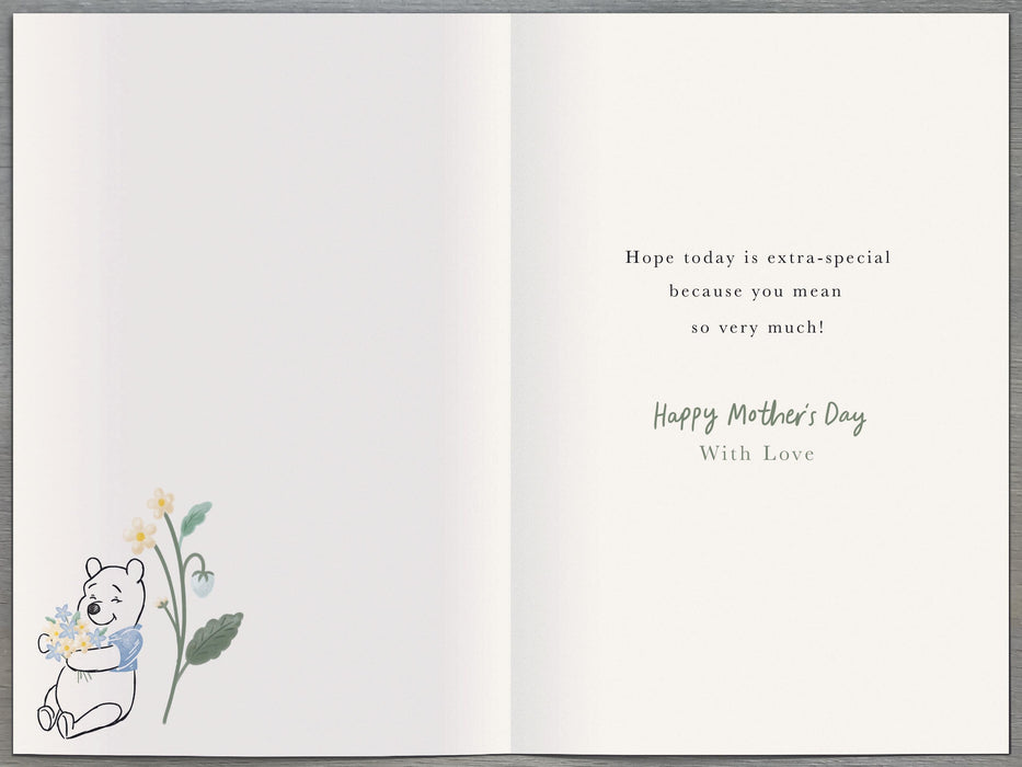 Disney Winnie the Pooh Mother's Day Card for Mum, Cute Design, 125176