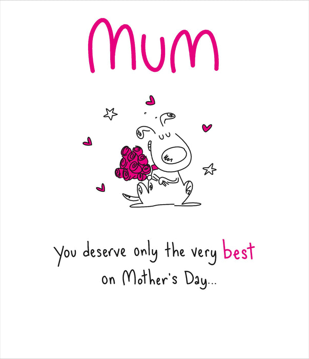 Pickles and Patch Mother's Day Card for Mum, Humorous Design, 126355