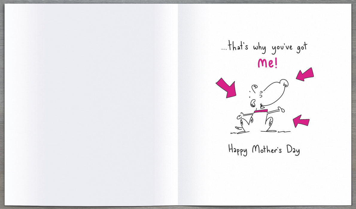 Pickles and Patch Mother's Day Card for Mum, Humorous Design, 126355