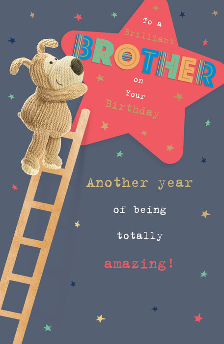 Boofle Birthday Card for Brother, Cute Design