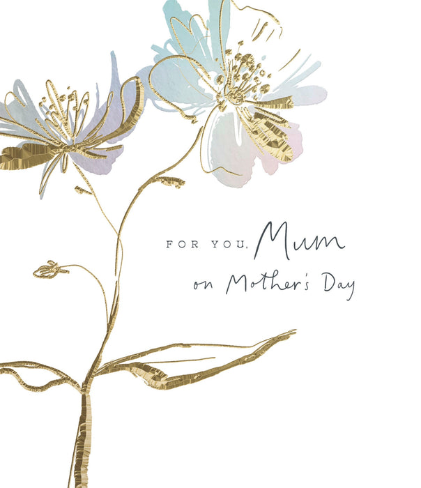 Signature White Lotus Mother's Day Card for Mum, 128621