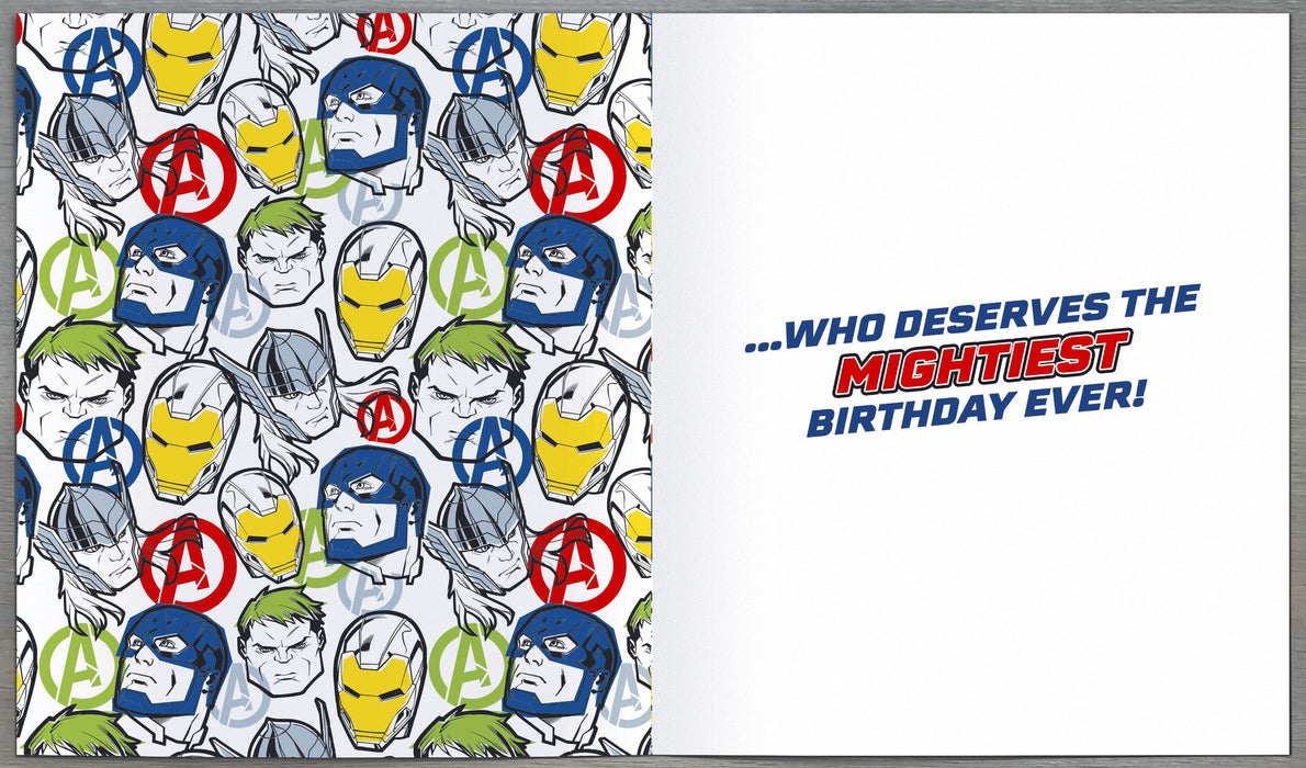 Disney Avengers Birthday Card for Grandson, Juv Design