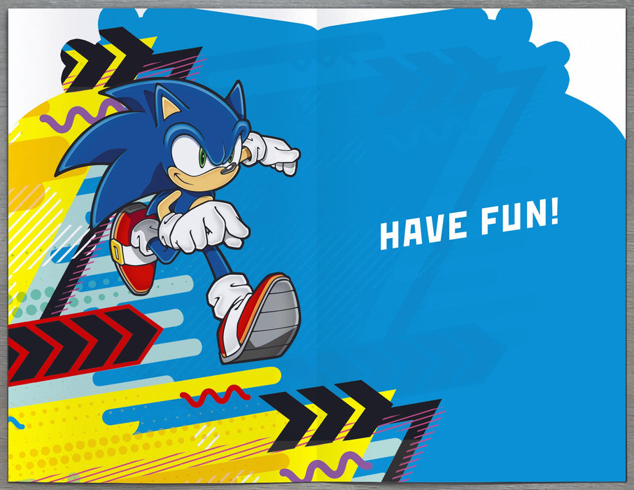 Sonic the Hedgehog Birthday Card for Son, Juv Design