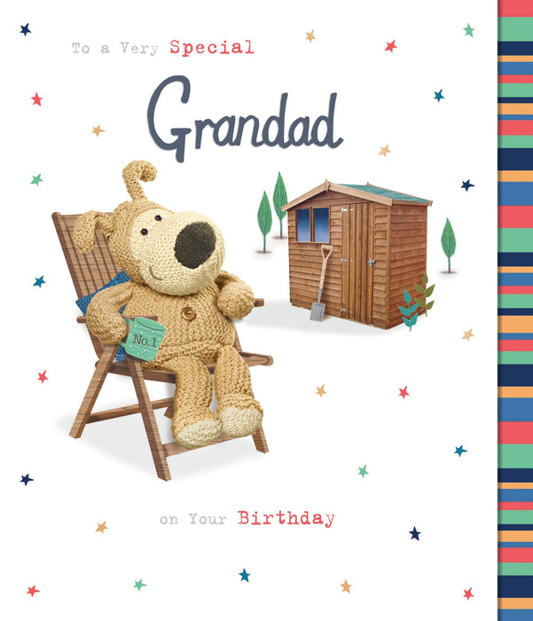 Boofle Birthday Card for Grandad, Cute Design