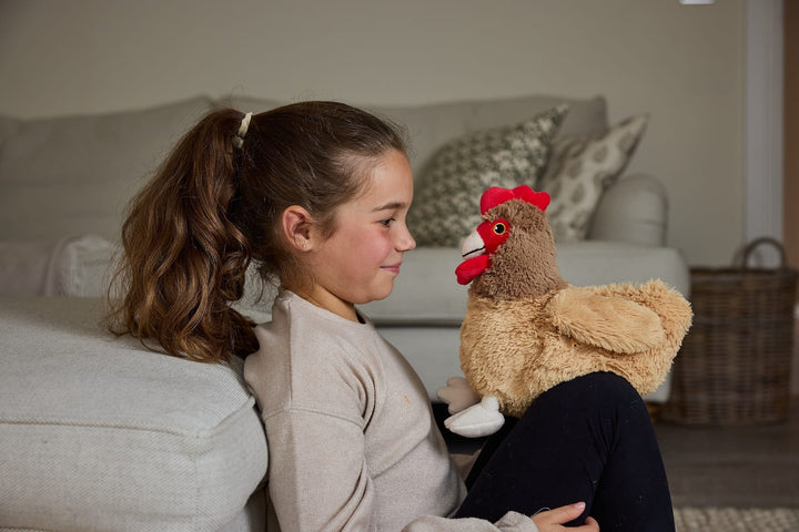 Brown Hen by Warmies® Hug Me, Warm or Cool Plush